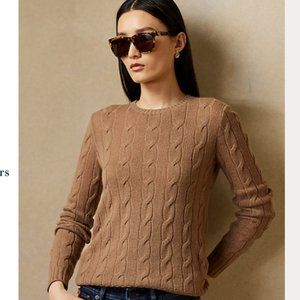 Ralph Lauren Cable-Knit Wool & Cashmere Sweater